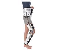 Orthèse Hanche-Genou-Cheville - Support Triple Articulation avec Bretelles Verrouillables, Confort Respirant pour Stabilité, Récupération Sportive et Soulagement des Douleurs