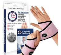 Orthese Poignet Infusée De Cuivre Conçue Par Des Médecins, Attelle Poignet Gauche Et Droit, Protege Poignet/Orthese Pouce, Support De Nuit Pour Femmes Hommes [Rose, Paire][Yun4141051]