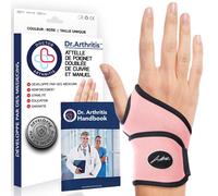 Orthese Poignet Infusée De Cuivre Conçue Par Des Médecins, Attelle Poignet Gauche Et Droit, Protege Poignet/Orthese Pouce, Support De Nuit Pour Femmes Hommes [Simple, Rose][Yun4141054]