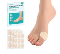 Orthèses Hallux Valgus Auto-Adhésives - 27 Pièces, Correcteur d’Ortieil en Tissu, Coussinets de Protection pour Oignons, Convient aux Femmes et Hommes, Couleur Beige