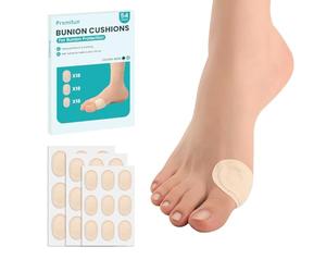 Orthèses Hallux Valgus Auto-Adhésives - 54 Pièces, Correcteur d’Ortieil en Tissu, Coussinets de Protection pour Oignons, Convient aux Femmes et Hommes, Couleur Beige