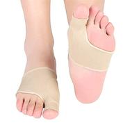 Ortheses Hallux Valgus Separateur, Correcteur d'oignon avec Manchon Coussinet de Gel Coussins Protecteur Chaussures Orthopédique d'oignon de coussins pour le Soulagement de la Douleur, 1 Paire