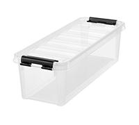 Orthex 3455070 Smart Store Classic 4 clip Box, PP, transparent, 38x14x11 cms