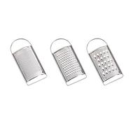 Orthex 912345 Lot de 3 Râpes à Fromage Mini Acier Inoxydable/Polypropylène
