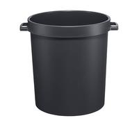 Orthex Bac 80 L Noir | Maison, jardin, chalet, nourriture, aliments pour animaux de compagnie | Intérieur et extérieur - Toutes saisons | Poignées intelligentes | Sécurité alimentaire | L50xW60xH60cm