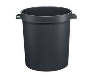 Orthex Bac 80 L Noir | Maison, jardin, chalet, nourriture, aliments pour animaux de compagnie | Intérieur et extérieur - Toutes saisons | Poignées intelligentes | Sécurité alimentaire | L50xW60xH60cm