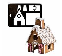 Orthex Emporte Pièce 3D - en Forme de Maison en Pain d'Épices - Moule à Biscuits pour des Cookies Originaux - pour Un Anniversaire ou Un Noël Uniques - GastroMax