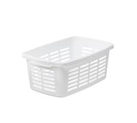 Orthex Panier à linge 30 L | Blanc | Maison, salle de bain, blanchisserie, jouets, magazines, matériel de sport | Poignées ergonomiques | L57 x W36 x H23 cm