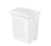 Orthex Panier à linge 45 L | Blanc | Maison, salle de bain, blanchisserie, jouets, magazines, matériel de sport | Poignées ergonomiques | L46 x W32 x H50 cm