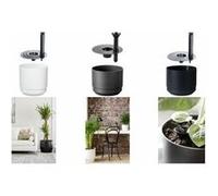 orthex Pot de fleurs PAULINA, diamètre : 140 mm, gris béton G
