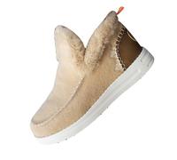 Orthocomfy - Chaussure ergonomique pour soulager la douleur - Doublure en peluche - Chaussures antidérapantes confortables en micro-daim avec doublure chaude en fourrure synthétique - Pour l'intérieur