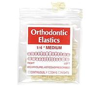 Orthodontic Elastics Bands 1/4 Inch Medium - Great for Dreadlocks and Braids by Thompson