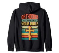 Orthodoxe Mon Église a écrit Votre Bible Orthodoxe Oriental Sweat à Capuche