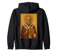 Orthodoxe Saint Nicholas de l'icône de Myra Sweat à Capuche