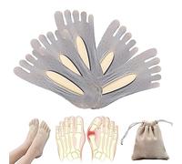 Orthoes Bunion Relief Socks, Projoint Antibunions Health Sock, Sock Align Toe Socks for Bunion, Anti Bunion Socks, Anti Bunion Socks for Women and Men, Bunion Pads To Wear With Shoes (5 Pairs,Grey)