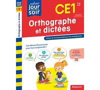 Orthographe et dictées CE1 - Cahier Jour Soir: Conçu et recommandé par les enseignants