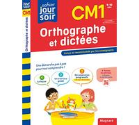 Orthographe et dictées CM1 - Cahier Jour Soir: Conçu et recommandé par les enseignants
