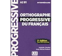 Orthographe progressive du français - Niveau intermédiaire (A2/B1) - Livre + CD - 2ème édition - Nouvelle couverture