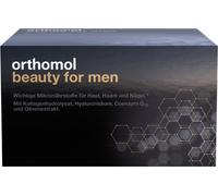 Orthomol Beauty for Men - soutient la peau, les cheveux et les ongles chez les hommes - avec coenzyme Q10, biotine et zinc - flacons buvables, 30 portions quotidiennes