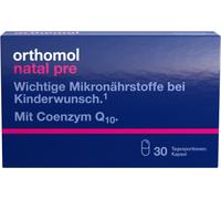 Orthomol Natal pre pour les femmes désirant un enfant - avec vitamine B12, acide folique et zinc - soutien de la fertilité, 30 portions journalières