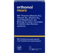 Orthomol Neuro avec thiamine (vitamine B1), vitamines B6, B12 et magnésium - comme contribution au fonctionnement normal du système nerveux - gélules, 30 portions journalières