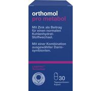 Orthomol Pro metabol - contient une combinaison de symbiotes intestinaux sélectionnés et de zinc, 30 portions quotidiennes