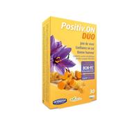 Orthonat - Positiv.ON DUO - Complément Alimentaire Moral et Bien-être - 240 mg d’Extrait de Curcuma par Gélule - Safran Saffr’Activ Bacillus Coagulans MTCC5856-30 Gélules