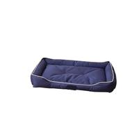 Orthopedic dog bed, Coussin for chien résistant aux griffures, à l'usure et imperméable, idéal for un nid douillet et confortable. Accessoires for chiens. ,Memory foam dog bed(Blue,M 47x34x9cm)