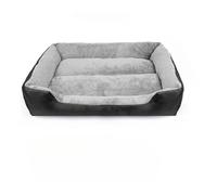 Orthopedic dog bed, Grand lit for chien carré en peluche, nid douillet, niche, canapé toutes saisons, matelas imperméable, accessoires for chiens de taille moyenne ,Memory foam dog bed(94x76x15cm)