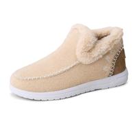 Orthopedic Fleece Slip-On Boots,Warm Winter Booties with Arch Support | Soft Plush Lining,A Textured Rubber Outsole,Comfortable Anti-Slip Casual Shoes for Indoor Outdoor Wear