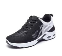 Orthopedic Running Shoes for Women - Arch Support, Breathable Mesh Sneakers for Walking, Gym, Fitness (Black,34)