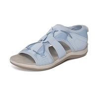 Orthopédique Sandale Sandales De Sport for Marcher Sur L'eau De Plage Avec Soutien De La Voûte Plantaire Sandales De Randonnée Confortables for Femme Orthopédique Sandale ( Color : Light blue , Size :