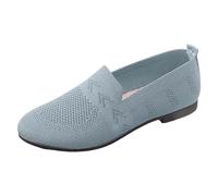 OrthopéDiques Femme Shoes DéContractéEs Bottes Hiver Fourrées Shoes Respirantes et Confortables à Semelles Plates pour Femme, de Printemps et d'été à Semelles Souples(Light Blue, 41)