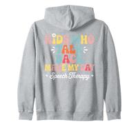 Orthophonie Kids Retro Communication SLP Sweat à Capuche