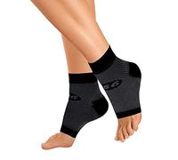 Orthosleeve® FS6 Manchon de pied | Noir - taille XL | Technologie Exclusive de Compression 6 Zones® | Fasciite plantaire, douleur au talon & soulagement du gonflement | 1 paire | Confort 24/24 7/7