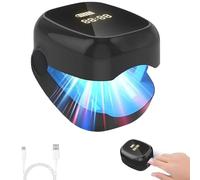 OrthoVital Appareil Anti Mycose - ortho vital Lumière Pulsee Portable Mycose Ongles des pieds, pour les Doigts et les Orteils Traitement Laser Effective (noir)