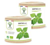 Ortie Bio - Bioptimal - Complément Alimentaire - Silicium Organique - Poudre de Feuille Ortie Pure - Articulation Peau Circulation - 250 mg/gélule - Cultivé en France - Certifié Ecocert - 2x60 gélules
