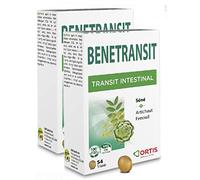 Ortis - Benetransit - Stimule et régularise le transit intestinal - Lot de 2 Boites de 54 comprimés