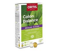 Ortis - Colon Balance Regular 54 Comprimés - Complément Alimentaire pour Remédier aux Ballonnements et Flatulences - Santé Intestinale - 100% Naturel à base de Mélisse