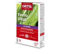 Ortis - Ferro Vital 24 Comprimés - Complément Alimentaire pour l'Energie et la Vitalité - Multivitamines - Réduit la Fatigue - 100% Naturel à base de Fer et Vitamines B et C
