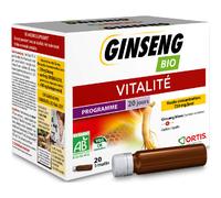Ortis Ginseng Bio Vitalité 20 Fioles