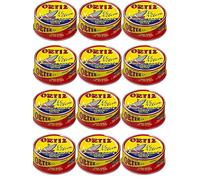 Ortiz Bonito del Norte - Thon blanc 100% huile d'olive - Délicieux poisson gourmet - Fraîchement transformé - 250 g - Lot de 12