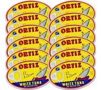 Ortiz Bonito Del Norte Tuna In Olive OIl 3.95 oz Oval Tin (Spain) 12 pack by Ortiz