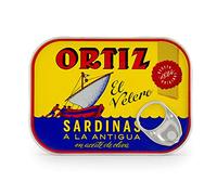 Ortiz Sardines à l'huile d'olive | Lot de 4 | Sardines A La Antigua | El Velero | Importé d'Espagne | Sauvage et sélectionné à la main140 g