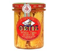 Ortiz Thon blanc germon a l'huile d'olive au piment d'espelette - la boîte de 220g (soit 150g net égoutté)