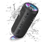 Ortizan Enceinte Bluetooth Portable sans Fils.lumière LED, IPX7 Lecture 30H, Volume Plus Fort et Basses améliorées,Durable pour Les Voyages, l'extérieur