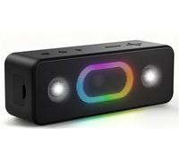 Ortizan Haut-Parleur Portable sans Fil Bluetooth 5.3 avec Sortie 15 W, 24 Heures de Lecture, entrée AUX, Basses stéréo 3D, étanchéité IPX6, appariement stéréo sans Fil pour la Maison, l'extérieur, la