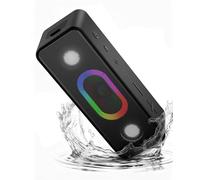 Ortizan Haut-Parleur Portable sans Fil Bluetooth 5.3 avec Sortie 15 W, 24 Heures de Lecture, entrée AUX, Basses stéréo 3D, étanchéité IPX6, appariement stéréo sans Fil pour la Maison, l'extérieur, la