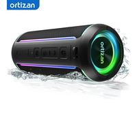 Ortizan X30 haut-parleurs Bluetooth portables basse Boost 40W puissant haut-parleur étanche sans fil IPX7 avec batterie 6600mAh USB/TF/AUX noir