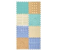 ORTO NATURE Tapis de Sol de Massage Puzzle - Tapis de Jeu orthopédique pour Enfants, Jeu sensoriel, Carreaux de Sol emboîtables, Tapis de Jeu pour Enfants, Ensemble de Tapis de Jeu (Pastel Doux)